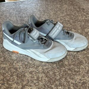 Reebok Gray Low-Top Athletic Sneakers with Strap